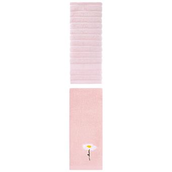 2 pc Cotton Hand Towels for Bathroom, Decorative Comfort Towel for Bathroom 14"x30"&13"x30"