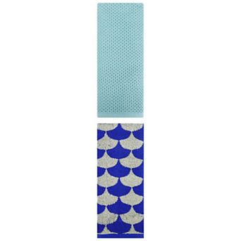 2 pc Cotton Hand Towel Set, Soft Hand Towels, Soft Towels for Bathroom 13"x30"&13"x29"