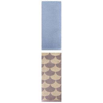 2 pc Cotton Hand Towel Set, Soft Hand Towels, Soft Towels for Bathroom 13"x30"&13"x29"
