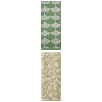 2 pc Cotton Hand Towels, Absorbent Soft Decorative Hand Towel for Bathroom 13"x29"&14"x30"