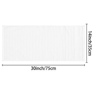 2Pcs Cotton Hand Towels for Bathroom, Decorative Comfort Towel 14"x30"&13"x30"