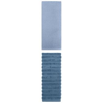 2 pc Cotton Hand Towels for Bathroom, Decorative Comfort Towel 14"x30"&13"x30"