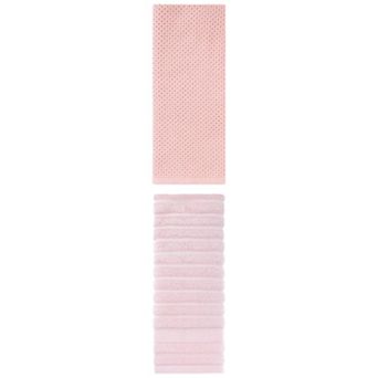 2 pc Cotton Hand Towels for Bathroom, Decorative Comfort Towel 14"x30"&13"x30"