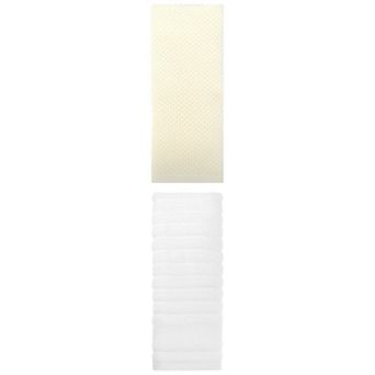 2 pc Cotton Hand Towels for Bathroom, Decorative Comfort Towel 14"x30"&13"x30"