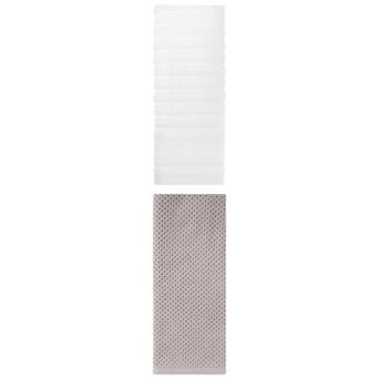 2 pc Cotton Hand Towels for Bathroom, Decorative Comfort Towel 14"x30"&13"x30"