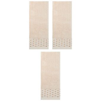 3 pc Embroidery Pattern Hand Towels Set, Cotton Comfortable Hand Towel for Bathroom, Kitchen 14"x30"