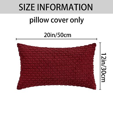 Decorative Throw Pillow Covers Pack of 2 for Couch Bed Home Decor Soft Corduroy Cushion Pillow Cases