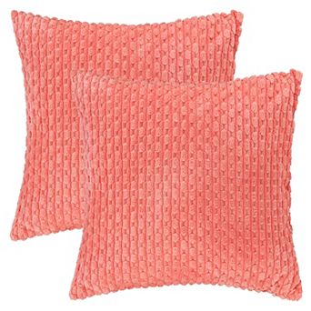 Decorative Throw Pillow Covers Pack of 2 for Couch Bed Home Decor Soft Corduroy Cushion Pillow Cases