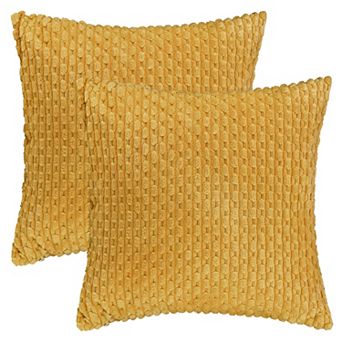 Decorative Throw Pillow Covers Pack of 2 for Couch Bed Home Decor Soft Corduroy Cushion Pillow Cases