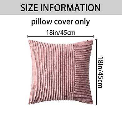Throw Pillow Covers Set of 2 Modern Strip Decorative Couch Bed for Living Room