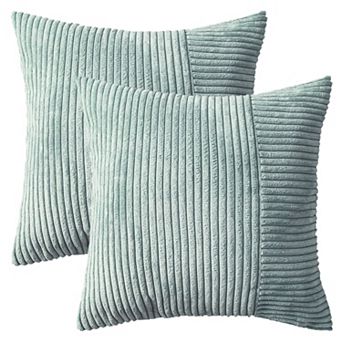 Throw Pillow Covers Set of 2 Modern Strip Decorative Couch Bed for Living Room