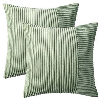 Throw Pillow Covers Set of 2 Modern Strip Decorative Couch Bed for Living Room