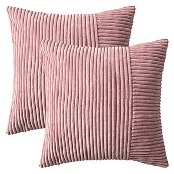 Throw Pillow Covers Set of 2 Modern Strip Decorative Couch Bed for Living Room