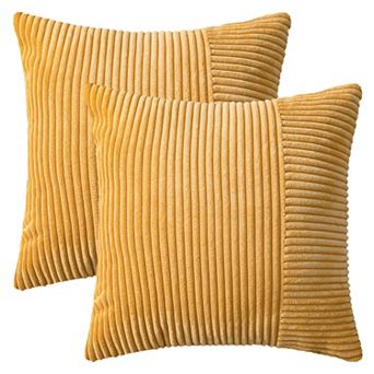 Throw Pillow Covers Set of 2 Modern Strip Decorative Couch Bed for Living Room