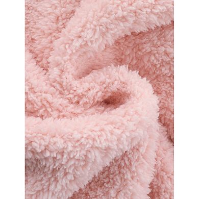 Women's Fleece Pajama Bottoms Fuzzy Elastic Waistband Lounge Plush Warm Winter Lounge Pants