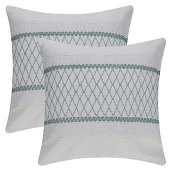 Geometry Weave Patchwork Throw Pillow Covers Set of 2 for Sofa Farmhouse Living Room Decor