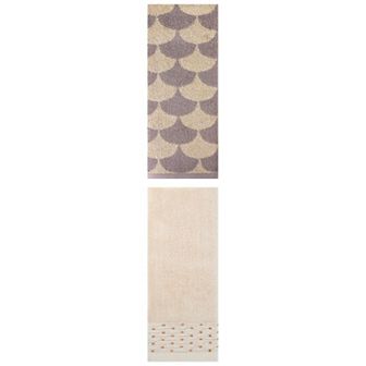 2 pc Hand Towels Set, Cotton Comfortable Hand Towels for Bathroom, 14"x30"&13"x29"