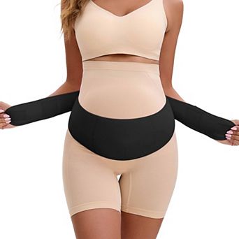 Women's Maternity Belly Bands-Soft and Breathable Pregnancy Belly Support Band, Adjustable for Back