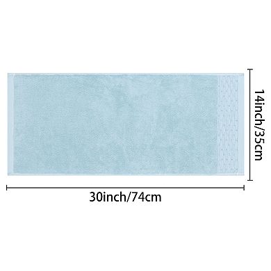 2Pcs Hand Towels Set, Cotton Comfortable Hand Towels for Bathroom, Gym, Spa 14"x30"&13"x30"