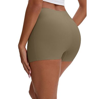 Women's Seamless High Waist Tummy Slimming Control Panties Slip Shorts for Under Dresses Boyshort