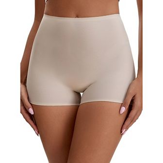 Women's Seamless High Waist Tummy Slimming Control Panties Slip Shorts for Under Dresses Boyshort