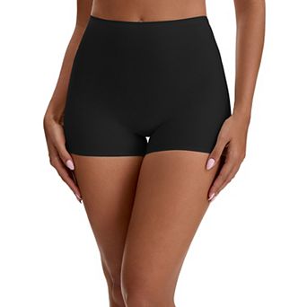 Women's Seamless High Waist Tummy Slimming Control Panties Slip Shorts for Under Dresses Boyshort