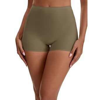 Women's Seamless High Waist Tummy Slimming Control Panties Slip Shorts for Under Dresses Boyshort