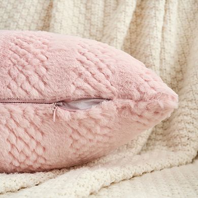 Pack of 2 Soft Plush Throw Pillow Covers Decorative Farmhouse Cushion Pillowcase, Stripe, Home Decor