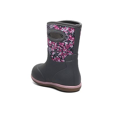 Bogs Baby Classic Kids' Waterproof Floral Rain Boots