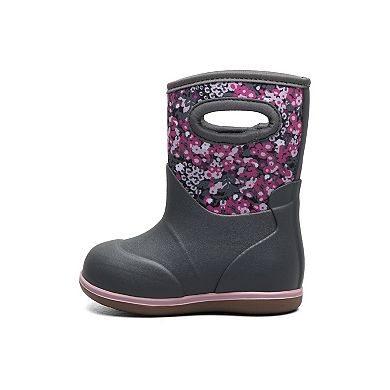 Bogs Baby Classic Kids' Waterproof Floral Rain Boots