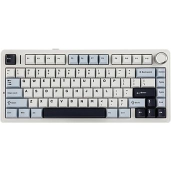 AULA F75 81-Key Wireless Hot Swappable Mechanical Gaming Keyboard, RGB, Knob, Normal/ Patterned Key