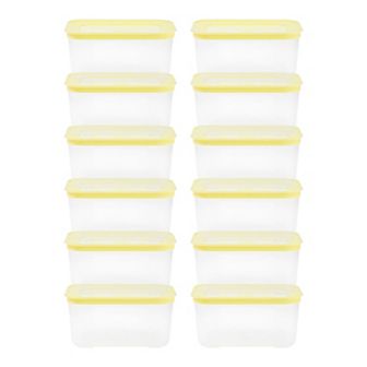 12 Pack Food Storage Containers with Lids, Plastic Meal Prep Food Containers, Reusable Lunch Box
