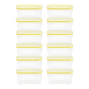 12 Pack Food Storage Containers with Lids, Plastic Meal Prep Food Containers, Reusable Lunch Box