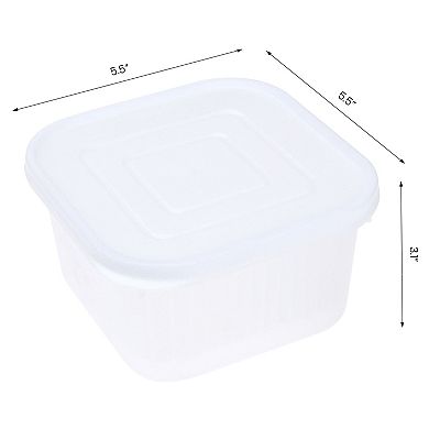 10 Pack Food Storage Containers with Lids, Plastic Meal Prep Food Containers, Leakproof Lunch Box