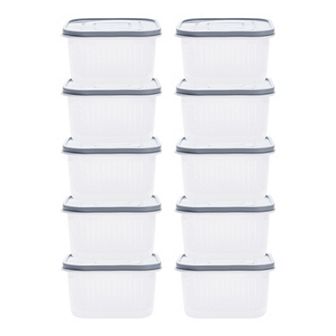 10 Pack Food Storage Containers with Lids, Plastic Meal Prep Food Containers, Leakproof Lunch Box