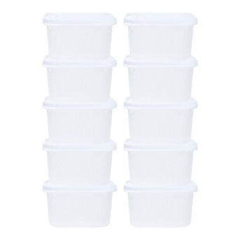 10 Pack Food Storage Containers with Lids, Plastic Meal Prep Food Containers, Leakproof Lunch Box