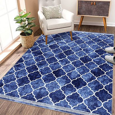 Garvee Machine Washable No Shedding Area Rugs for Living Room Dining Room Kitchen