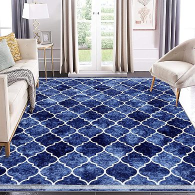 Garvee Machine Washable No Shedding Area Rugs for Living Room Dining Room Kitchen