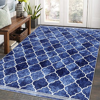 Garvee Machine Washable No Shedding Area Rugs for Living Room Dining Room Kitchen