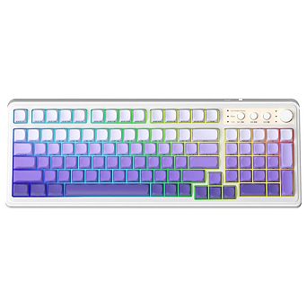 AULA S99, 99-Key, Wireless, Membrane, Gaming Keyboard, RGB, 5-Layer Padding, 2000 mAh Battery, Knob