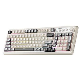 AULA S99, 99-Key, Wireless, Membrane, Gaming Keyboard, RGB, 5-Layer Padding, 2000 mAh Battery, Knob