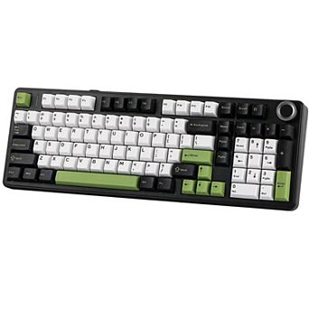 AULA F99 Pro, 99-Key, Wireless, Hot Swappable, Mech Gaming Keyboard, RGB, 5-Layer Padding, Knob
