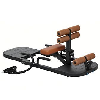 Soozier Sissy Squat Machine Hip Thrust Machine with Push Up Stand