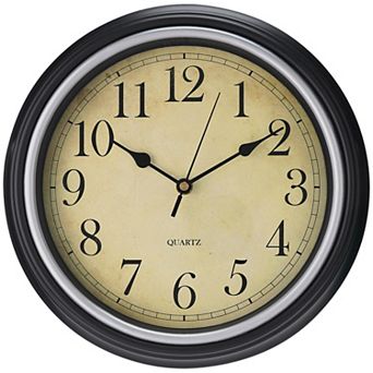 Wall Clocks, Battery Operated Silent Non-Ticking Wall Clock Rustic Style Decorative, 12 Inch