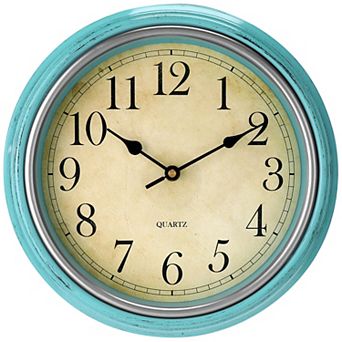Wall Clocks, Battery Operated Silent Non-Ticking Wall Clock Rustic Style Decorative, 12 Inch