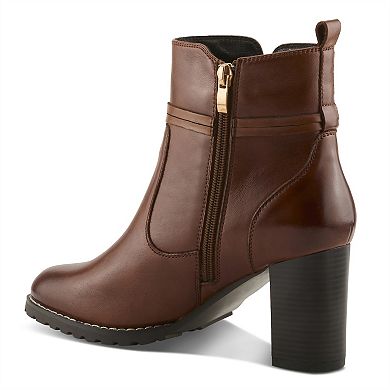Spring Step Gyanna Women's Ankle Boots with Block Heel & Zip Closure
