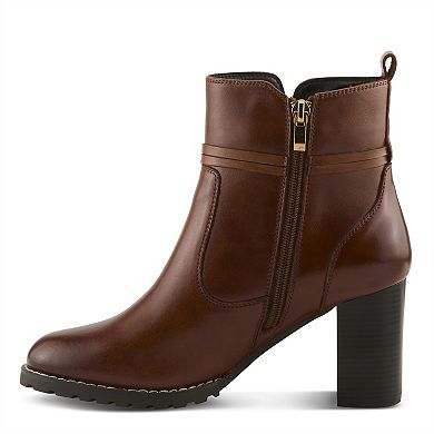 Spring Step Gyanna Women's Ankle Boots with Block Heel & Zip Closure