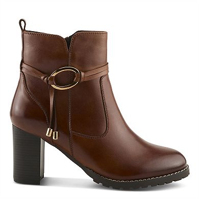Spring Step Gyanna Women's Ankle Boots with Block Heel & Zip Closure