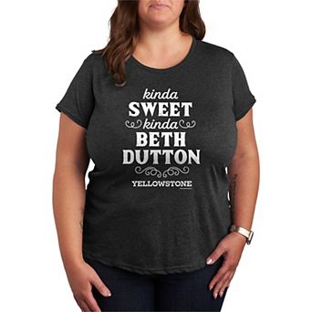 Plus Size Yellowstone Kinda Sweet Kinda Beth Dutton Graphic Tee