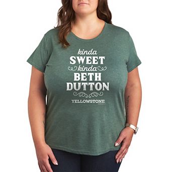 Plus Size Yellowstone Kinda Sweet Kinda Beth Dutton Graphic Tee